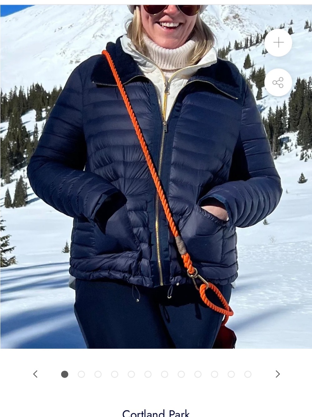 Cortland Park women’s size small puffer jacket